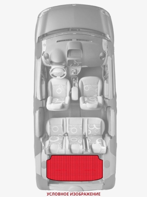 ЭВА коврики «Queen Lux» багажник для Mercedes E-Class Hybrid